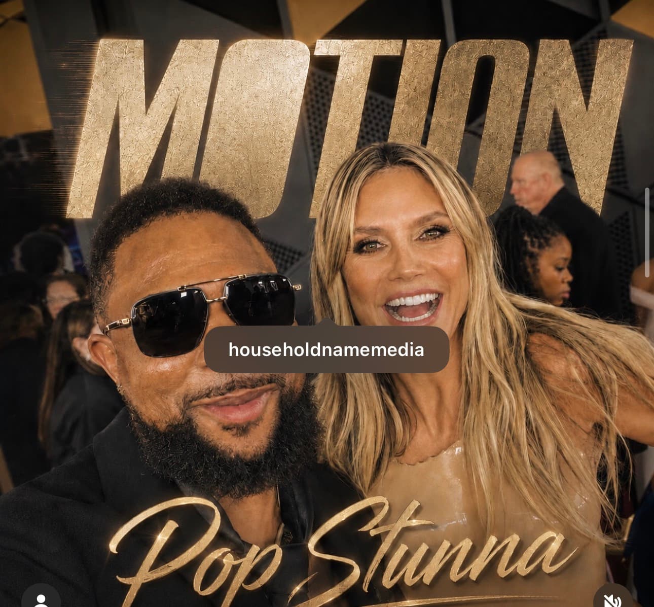 Pop stunna with Heidi Klum